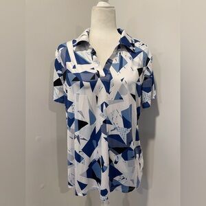 5 for $25!! Womens Geometric Golf Shirt